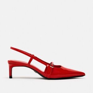🍒🍒 Zara Strappy Sling Back Shoes 🍒🍒